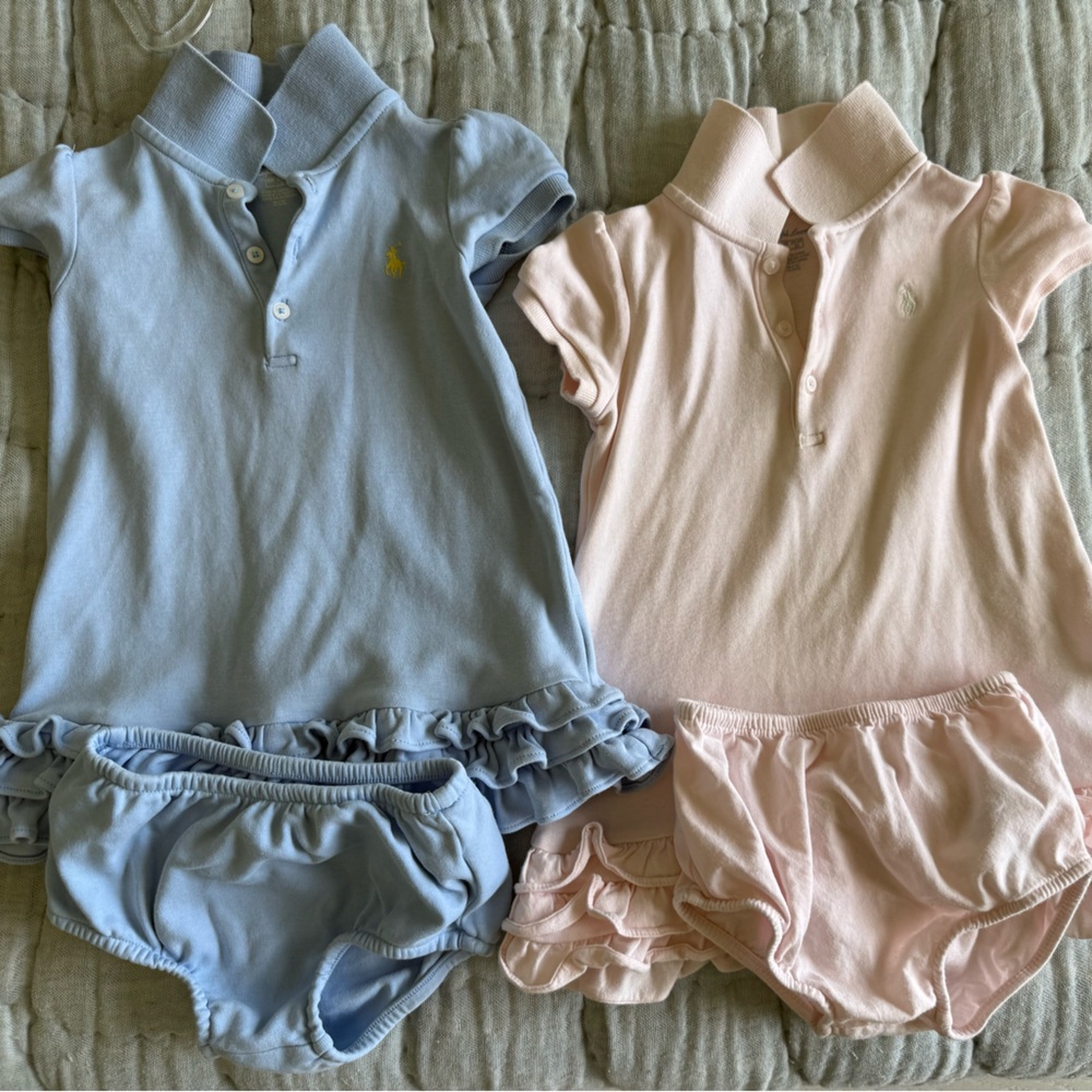 Polo by Ralph Lauren Blue and Pink Kids Dresses (bundle only)